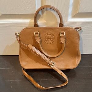 Tory Burch Brown Leather Satchel